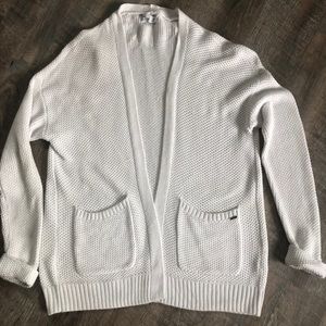 White Hollister Cardigan